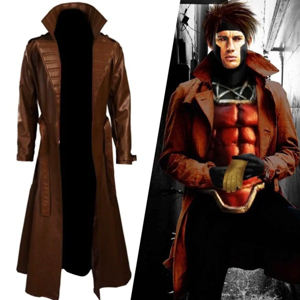 Inspired By X-Men Channing Tatum Gambit Coat, Handcrafted Cosplay Costume