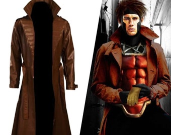 Inspired By X-Men Channing Tatum Gambit Coat, Handcrafted Cosplay Costume