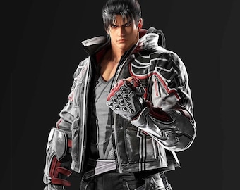 Inspired By Jin Kazama Tekken 8 Leather Jacket | Tekken Cosplay Costume | Cosplay Jacket