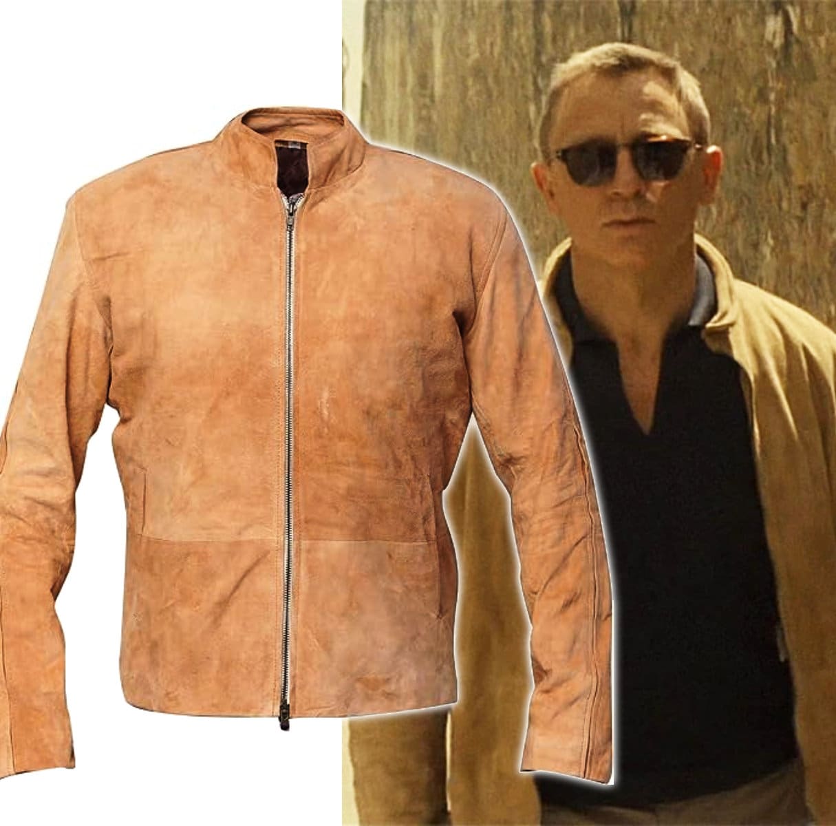 Daniel craig suede jacket deals