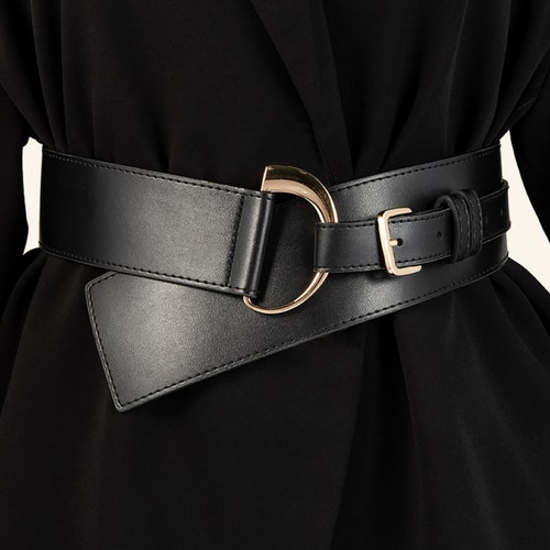 Women's Fashion Vintage Wide Waist Belt Elastic Stretch - Etsy
