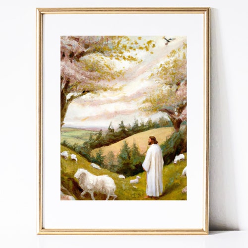 Jesus Christ Art Easter Spring LDS Art Church Art LDS Etsy