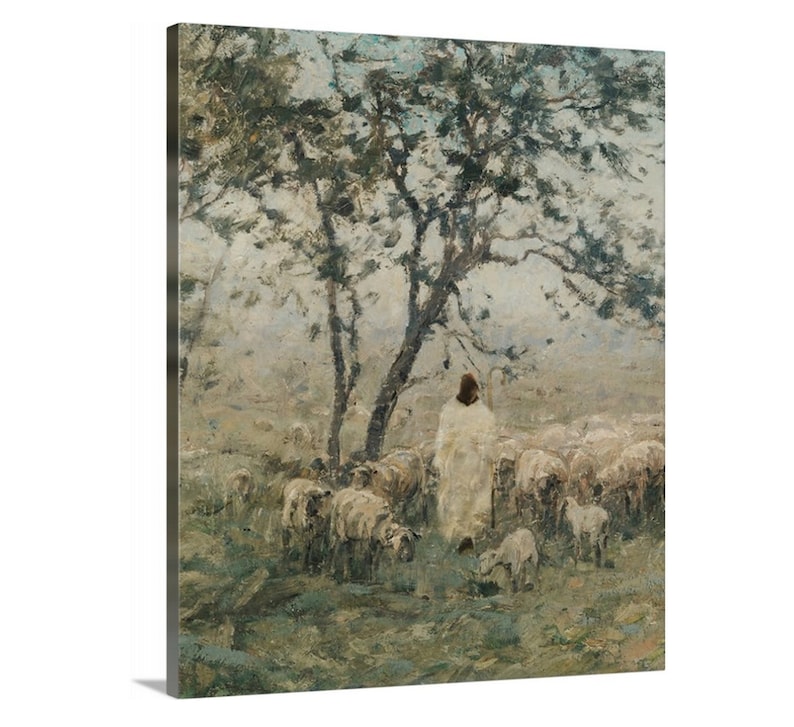 Shepherd In Robe The Shepherd's Call- Christian Artwork - Etsy