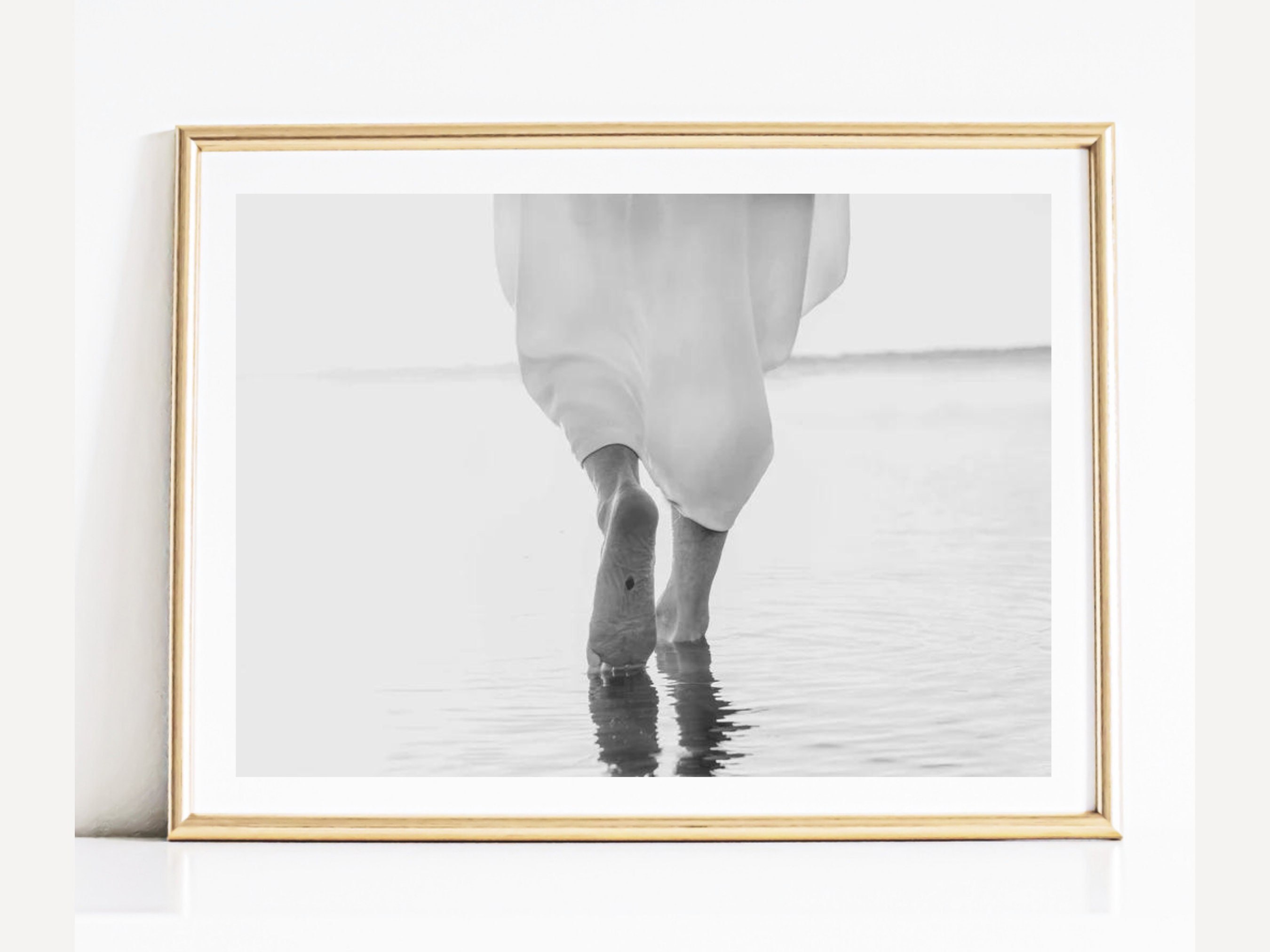Walking on Water Jesus Christ Art - Etsy