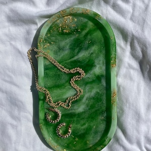 Jade Crystal trinket tray