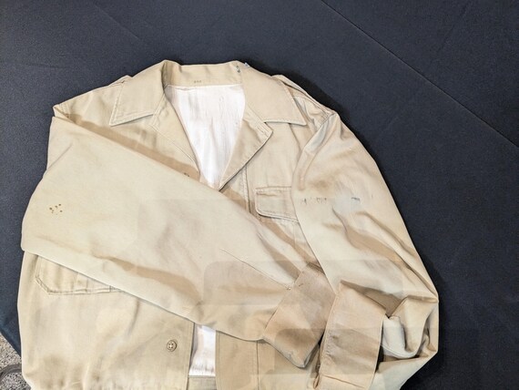 ジャケット・アウター usa 90-00's old military jacket khaki 42 USA Vintage 90s Camo Army Shirt Jacket Grunge Khaki - S M L