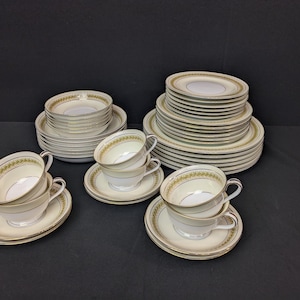 Beautiful Vintage Collection Of Styx by Noritake China | 7 Piece Place Setting | Made In Japan | 6 Place Settings Available |  Wedding Gift