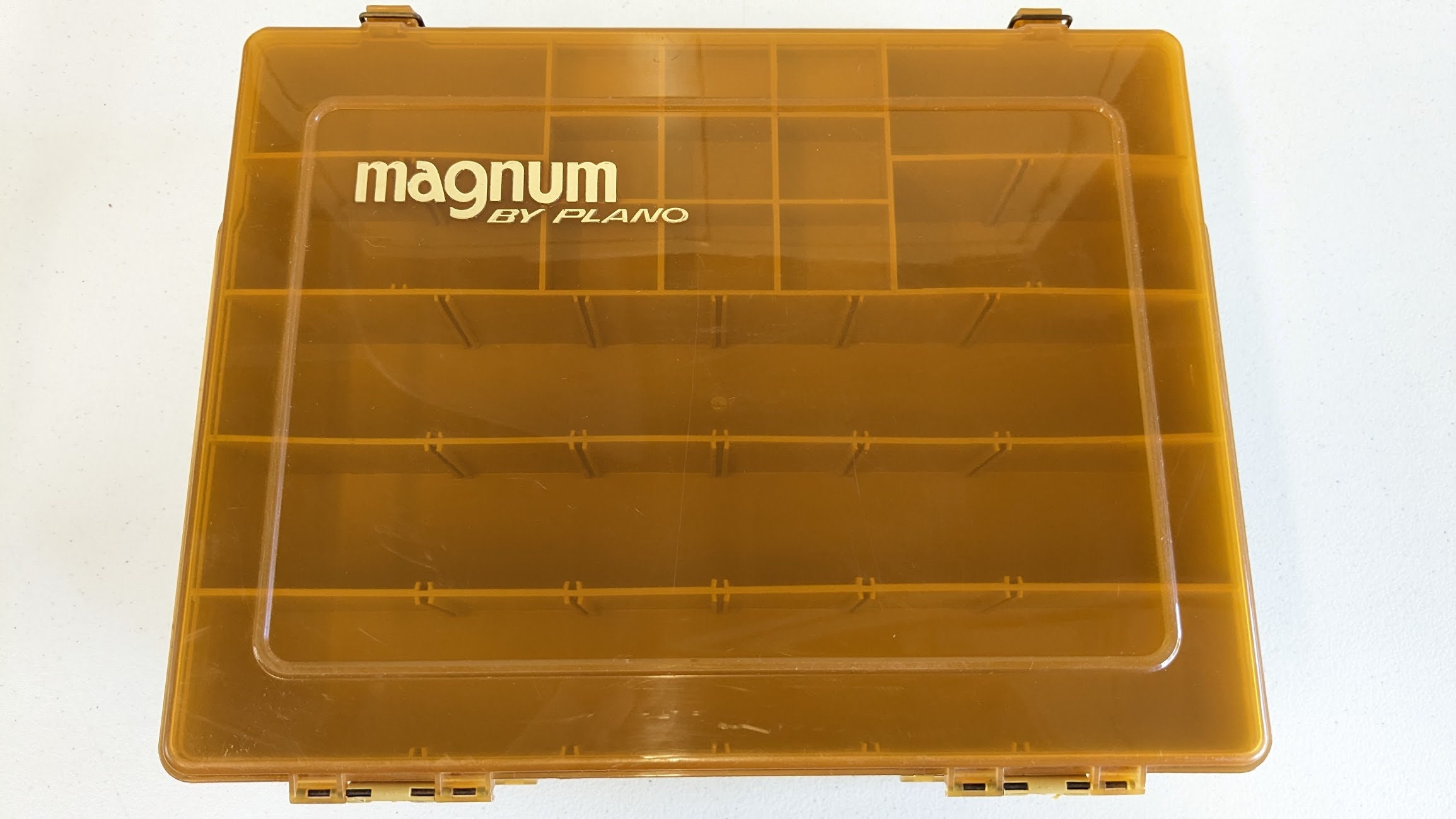 RARE DOUBLE-SIDED New Never Used Vintage 1984 Plano Magnum Model 1162  Fishing Tackle Box Hobby Sewing Collecting Organizer 