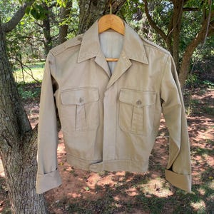 Khaki Military Jacket - Etsy