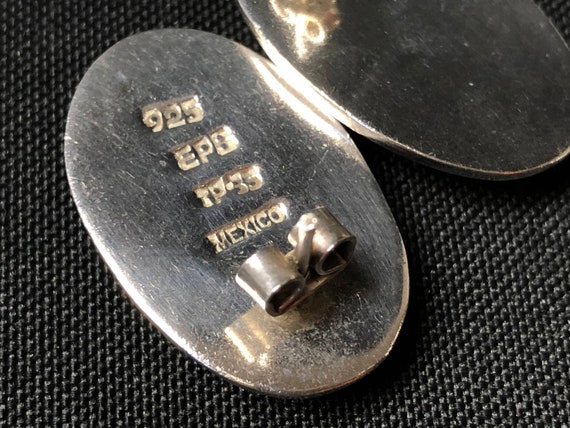 Sterling Silver Post Modern Oval Earrings | 925 |… - image 9