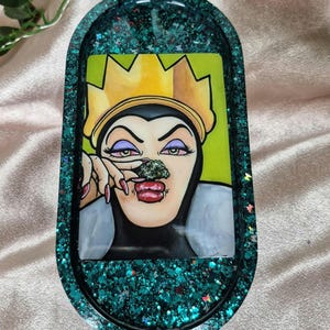 Evil stoner queen rolling tray, trinket tray, jewelry tray, money tray, 420,weed lover,Marijuana love