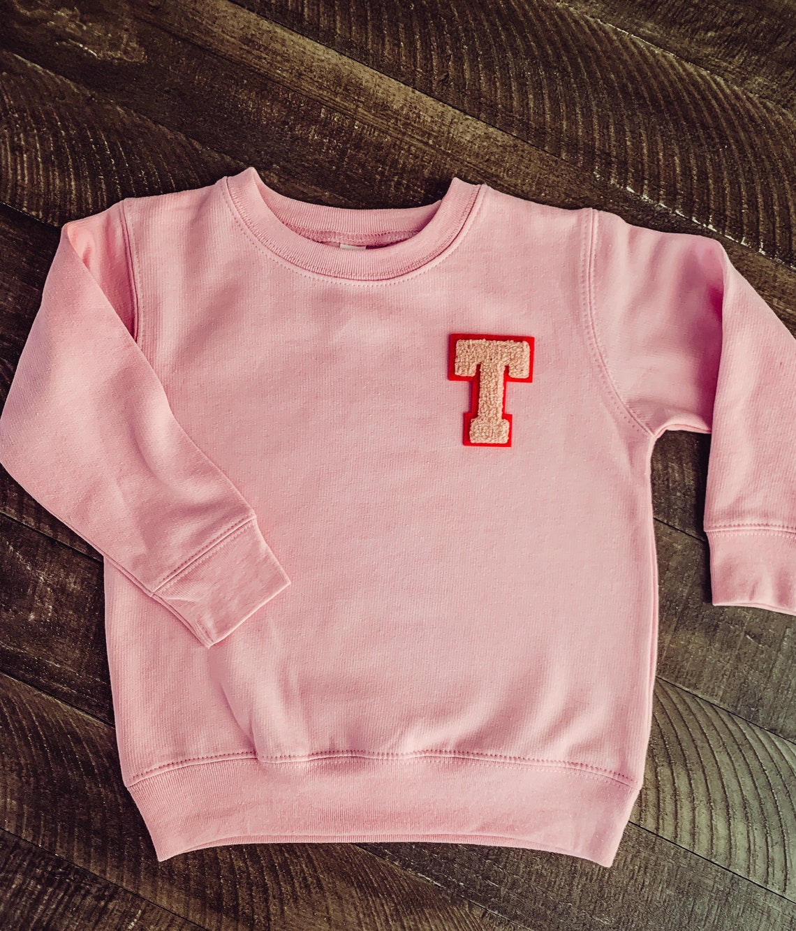 Kids Varsity Letter Sweatshirt Etsy