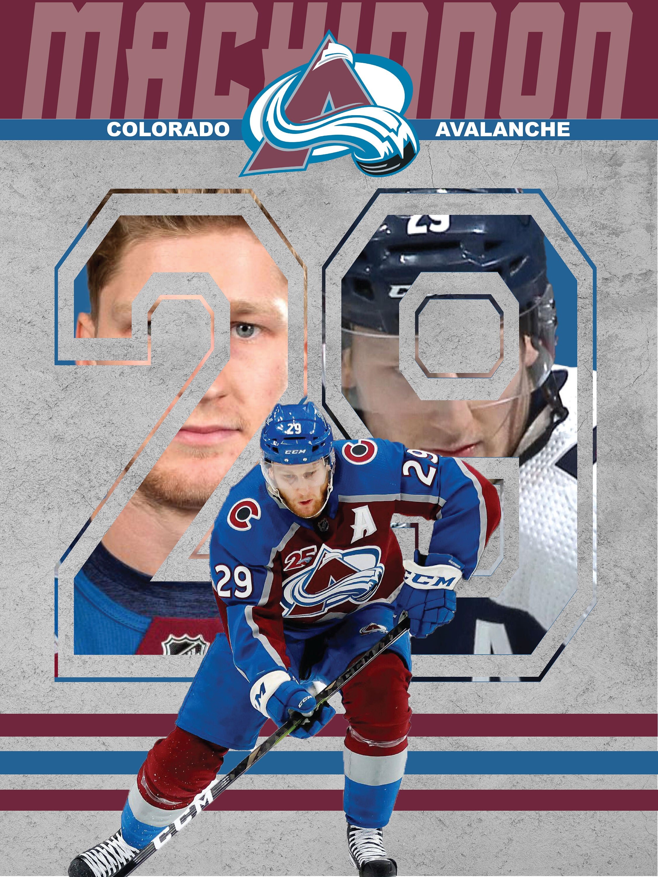 Nathan MacKinnon Colorado Avalanche Phenom Gallery 18'' X 24'' Deluxe