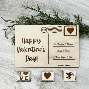 Valentijnsdag briefkaart SVG, digitaal bestand voor laser, laser klaar Valentijnsdag DIY, Glowforge SVG, lasergesneden Valentijnsdag briefkaart