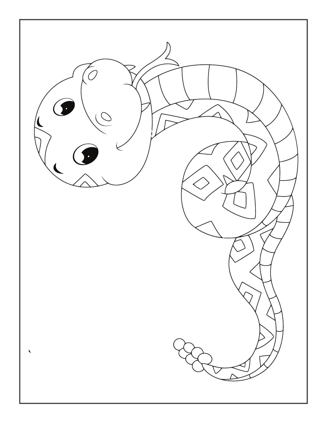Coloring Book Pages Anaconda 20 Different Designs Kids / | Etsy