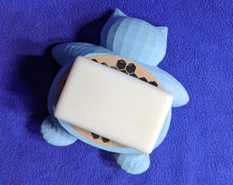 Pokemon Bar Soap Holder | Self Draining Bar Soap Holder | Shower Soap Tray | Snorlax Magikarp Soap Dish