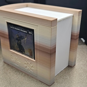 Caja de mazo de exhibición Commander personalizable de Magic the Gathering / Caja de mazo Commander con libro de hechizos personalizado de MTG /
