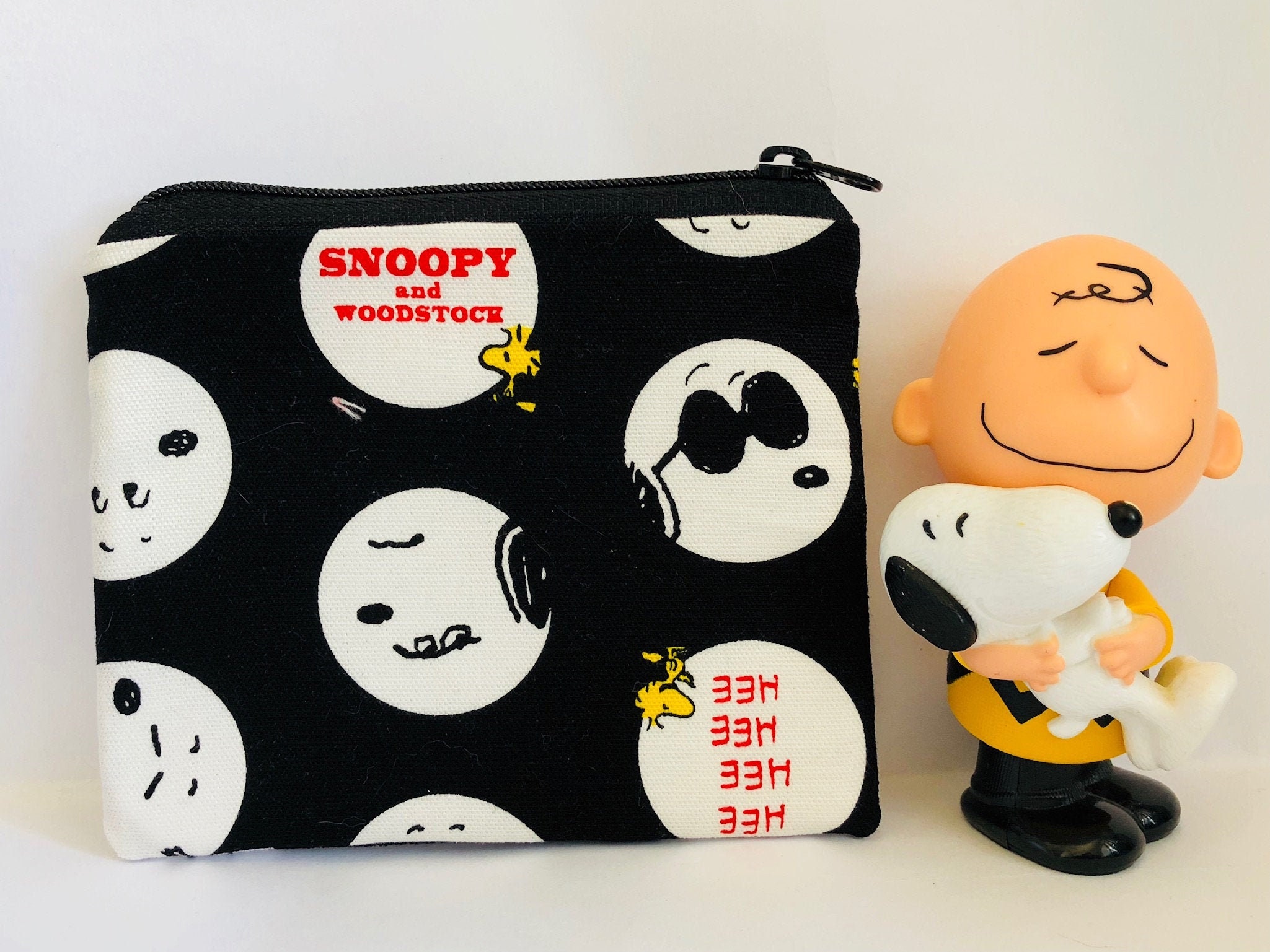 Snoopy Zipper coin purse card purse Change purse Handmade | Etsy