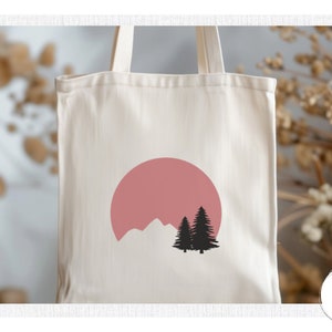 Mountain Views Premium Canvas Tote Bag