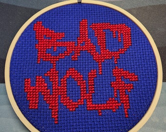 Bad Wolf Cross Stitch Pattern