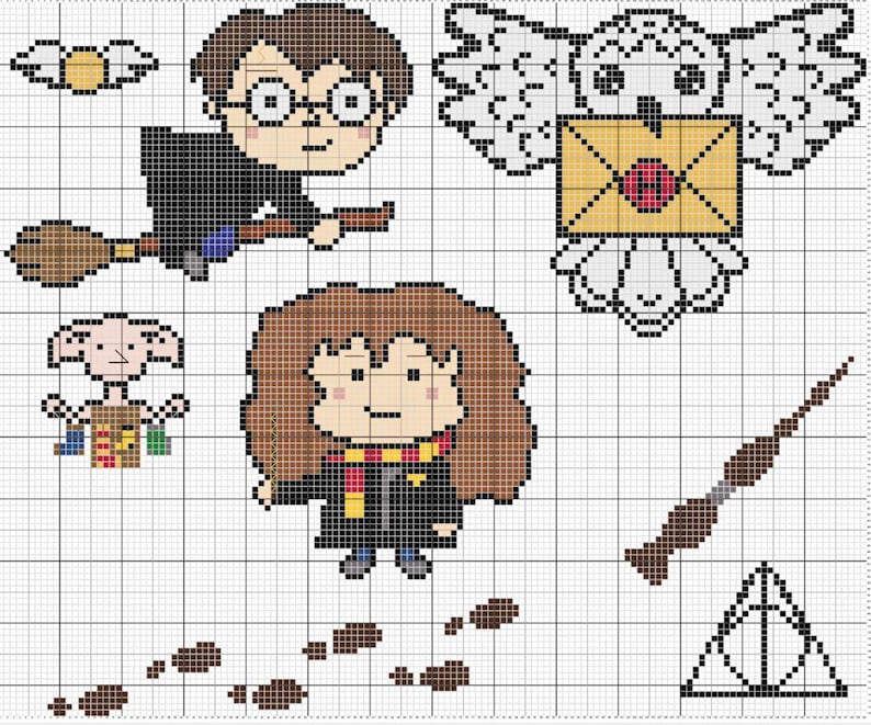 Little Wizard or Witch Baby Sampler Pattern DIY image 2
