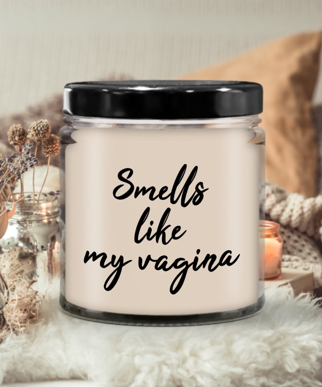 Smells Like My Vagina Candle, Funny Candles for Husband, Fun Candle for