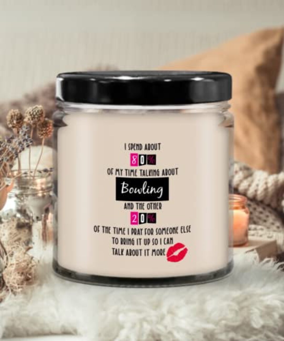 Bowling Candle, Bowling Gifts Idea, Gift for Bowling, Birthday