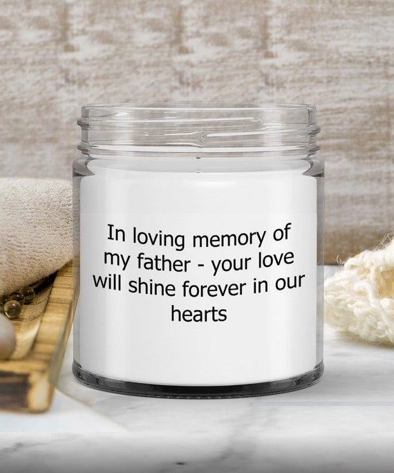 Memory candles for deceased father memory candle for a father memorial candle for loss of father memory candle for father