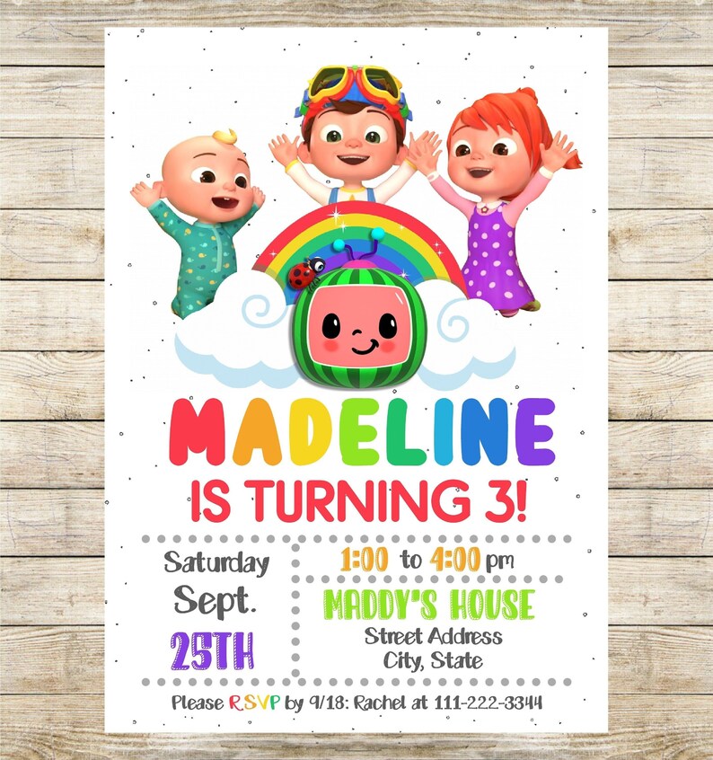 EDITABLE Invitación de cumpleaños de Plantilla de Etsy