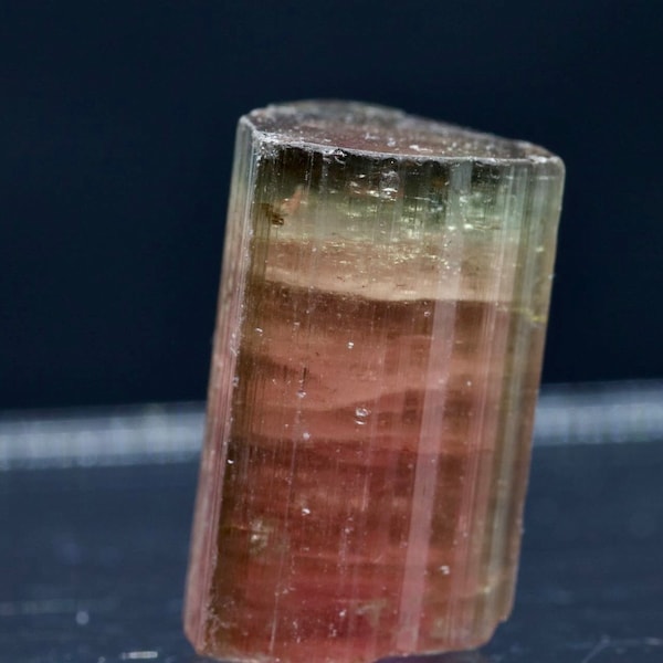 40CT Terminated Watermelone Tourmaline Crystal - Heart Protection & Clarity - Natural Rough Multicolor Mineralspecimen Collection Gift