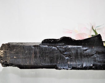 Brazilian Black Tourmaline Cluster: Root Chakra Healing Stone