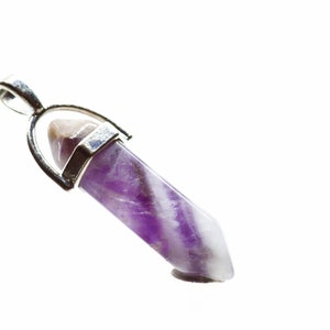 Empowering Amethyst Pendant: Calmness, Balance, and Creativity - Handmade Faceted Violet Gemstone Healing Crystal Jewelry Gift for Her