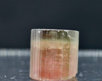 Natural Watermelone Tourmaline Crystal - Heart Healing & Clarity - 28CT Rough Multicolor Mineralspecimen Collection Gift