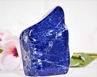 ラピスラズリ鉱物標本天然ブルーストーン黄鉄鉱斑点コレクター