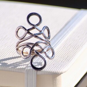 Shine Bright with our Adjustable New-Silver Ring - Unique Vintage Statement Wedding Jewelry Nickel Free Boho Collection Gift for Her