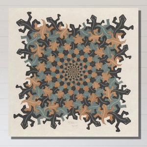 Maurits Cornelis Escher Canvas Print Art,Maurits Cornelis Escher Poster Print,Maurits Cornelis Escher Painting,Escher Canvas Wall Decors