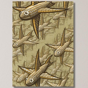 Maurits Cornelis Escher Canvas Poster Art , Maurits Cornelis Escher Painting on Canvas Art ,Maurits Cornelis Escher Canvas Poster Arts