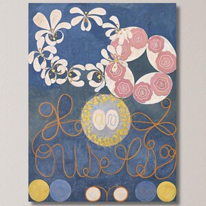 Hilma af Klint Canvas  Poster Wall Art  ,Hilma af Klint Home Decor , Hilma af Klint Canvas Print Art ,Extra Large Canvas Wall Art,Modern Art
