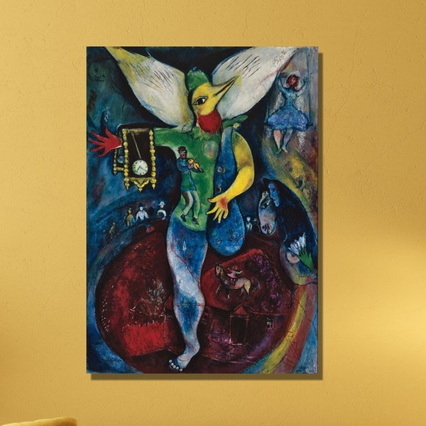 Marc Chagall Canvas Print Art , Marc Chagall Painting on Canvas Art ,Marc Chagall Canvas Poster Arts ,Modern Expressionism Paints Wall Arts