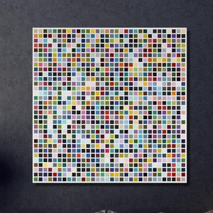 Gerhard Richter 1024 Colours Canvas Wall Art/Gerhard Richter Painting Print/1024 Colours Canvas Print Art/Gerhard Richter Painting on Canvas
