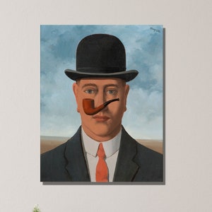 Arte de parede em tela rene magritte/impressões de arte famosas/cartazes de alta qualidade/impressão de exposição magritte/cartazes de surrealismo