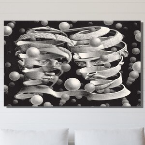 Maurits Cornelis Escher Canvas Poster Art , Maurits Cornelis Escher Painting on Canvas Art ,Maurits Cornelis Escher Canvas Poster Arts