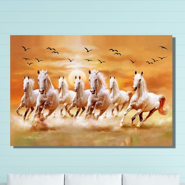 Running Horses Canvas Wall Art/Running Horses Canvas Print/Running Horses Print Art/Large Wall Art/Running Horses Canvas/Running Horses Arts