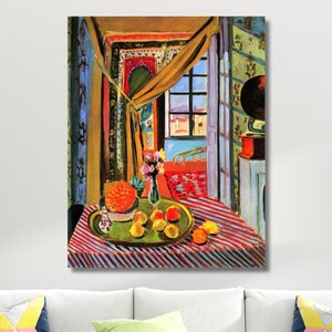 Henri Matisse Interior Design Canvas Print Art, Henri Matisse Print , Henri Matisse Posters ,Matisse Painting Home Decors, Modern Art Canvas