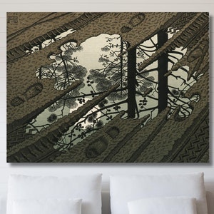 Maurits Cornelis Escher Canvas Poster Art , Maurits Cornelis Escher Painting on Canvas Art ,Maurits Cornelis Escher Canvas Poster Arts