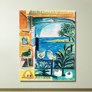 Picasso Pablo Gemälde Leinwand / Moderne Wandkunst / Pablo Picasso Plakat / Trendige Wandkunst / Extra Große Leinwand Wandkunst