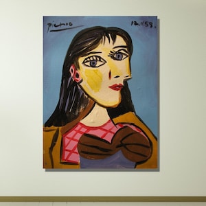 Picasso Pablo Woman Painting Canvas Wall Art / Modern Wall Art / Nursery Wall Arts / Trendy Wall Art Decor / Extra Large Canvas Wall Art