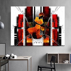 African Woman Wall Art/  African Woman Canvas Print / African American Art Wall Decor/African Woman Make Up Decor/African Woman Painting Art