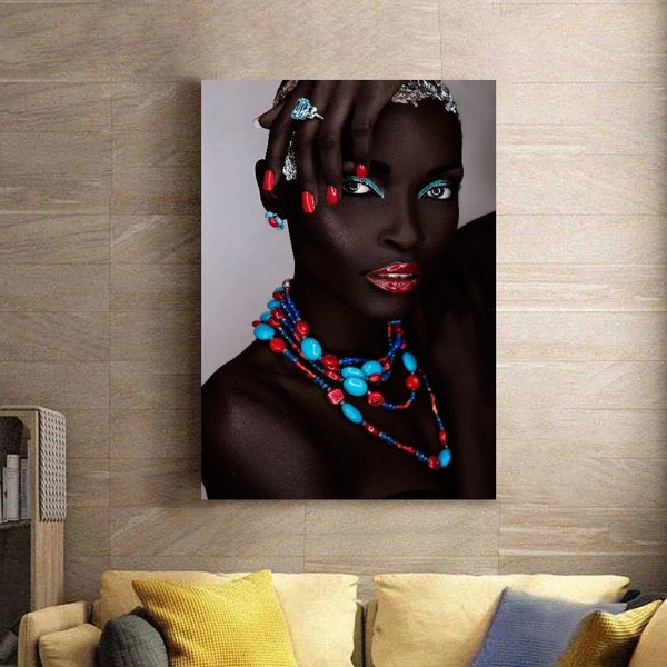 African Art Canvas - Etsy