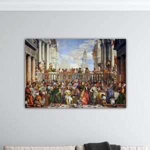 Paolo Veronese Nozze di Cana (The Wedding at Cana) Poster Paolo Veronese Wall Art Veronese Canvas Home Wall Decor Print Gift Paolo Paint Art